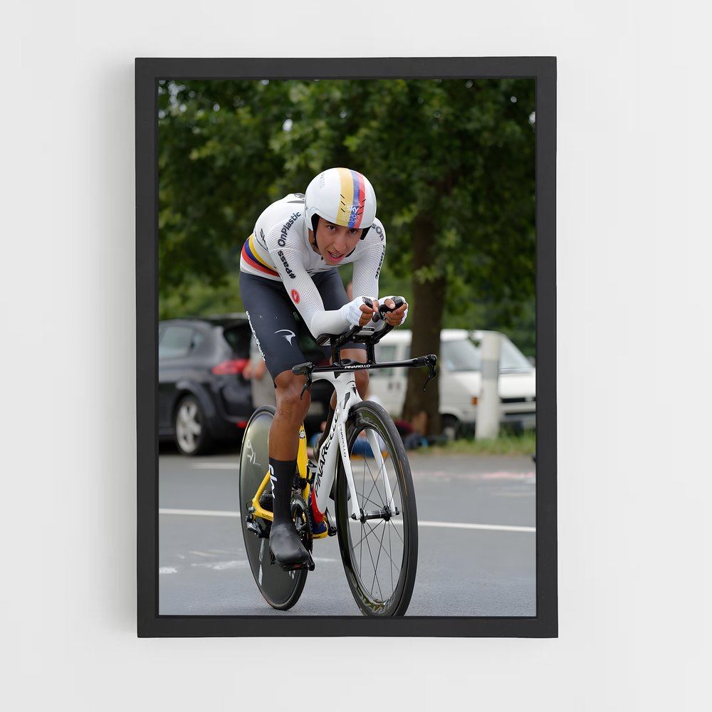 Poster En Plein Effort – affiche Cyclisme (vue 2)